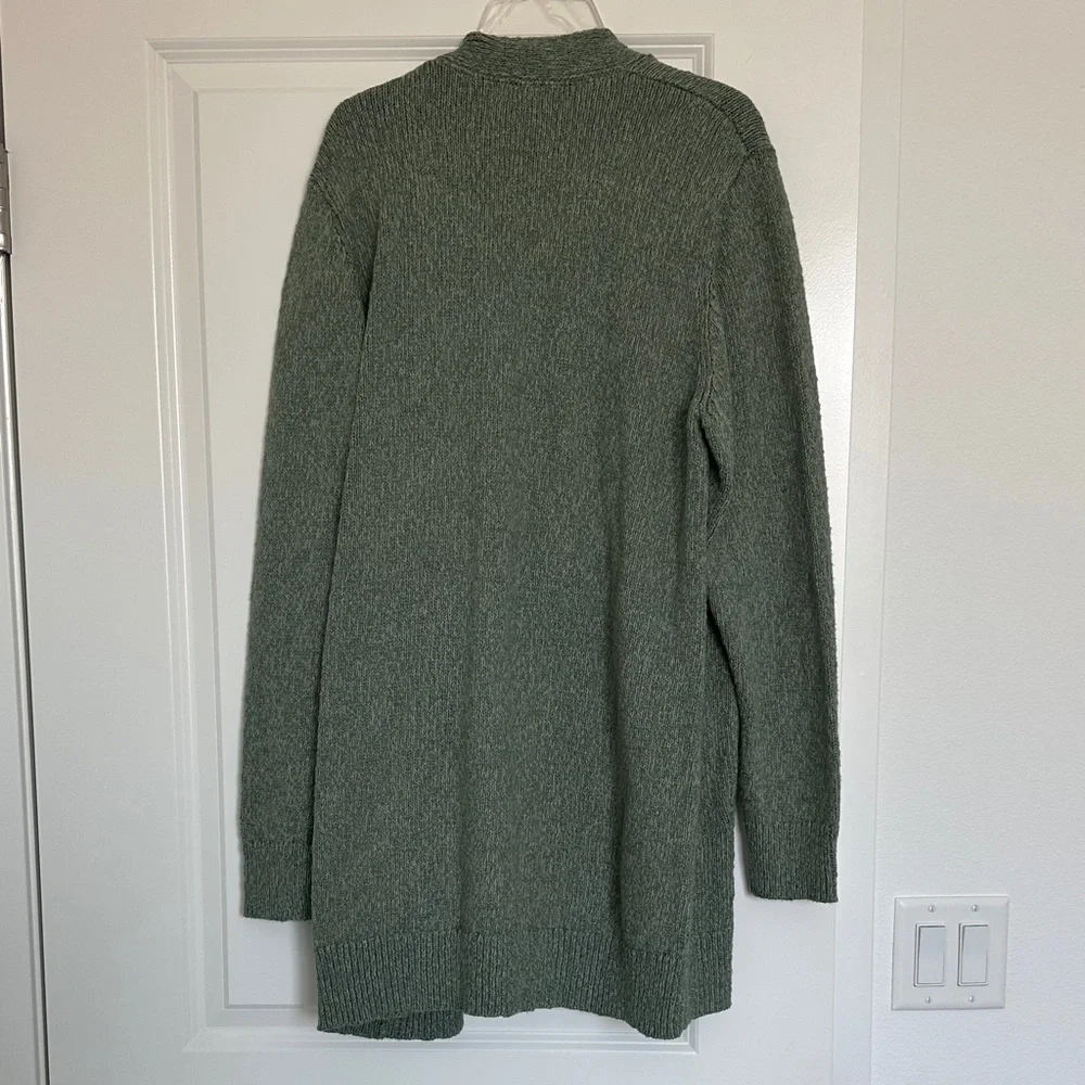 L.L. Bean Sea Green Knit Cardigan - Picture 3 of 4